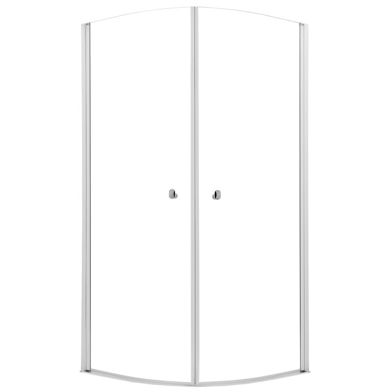 Kabina prysznicowa 1/4 koła Hooked 100x100x200 cm profile chromowane Sealskin