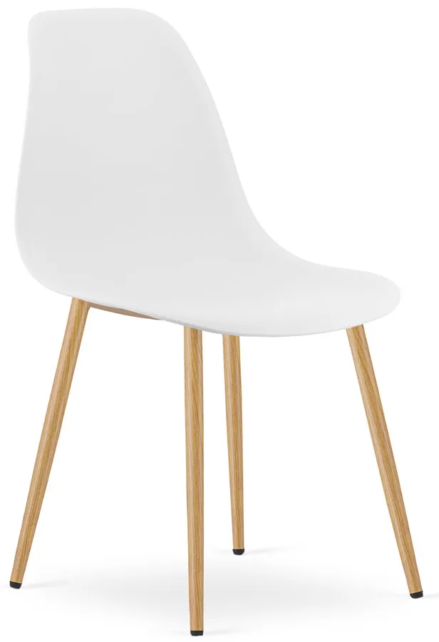 Białe metalowe krzesło kuchenne - Exin 3X