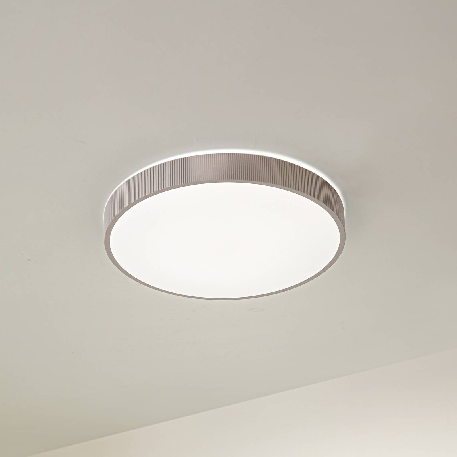 Lampa sufitowa LED Zylo Lindby, możliwość ściemniania, aluminiowy / szary / cynkowy, salon / jadalnia, tworzywo sztuczne