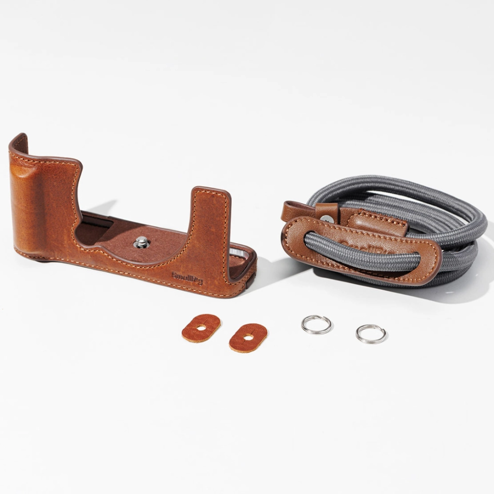 Smallrig Zestaw skórzanego etui do FUJIFILM X-E5, brązowy [5449]