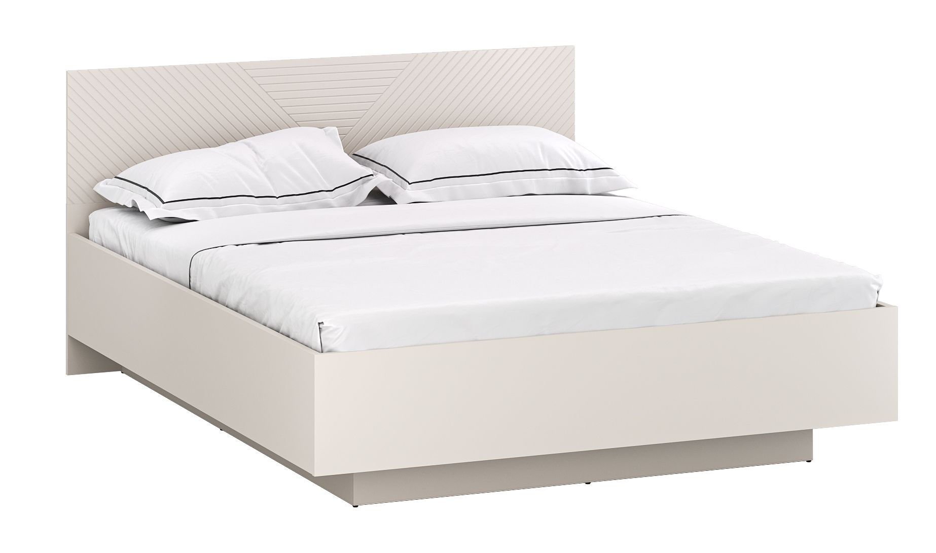 Łóżko Evo 160X200 Kaszmir / Dąb Castello Z Pojemnikiem