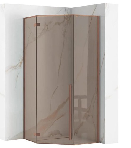 REA KABINA DIAMOND BROWN BRUSH COPPER 90x90 REA-K6966