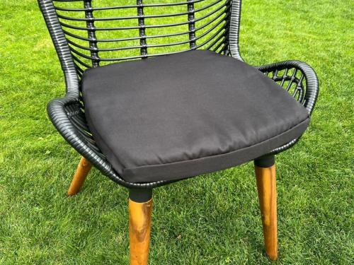 Bello Giardino Poszewka na poduszkę do krzeseł ogrodowych siedzisk 42x46 cm szara