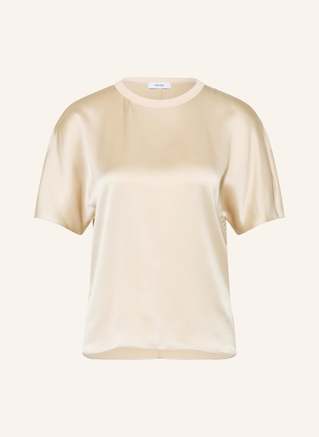 Reiss Bluzka Lena Z Jedwabiu beige