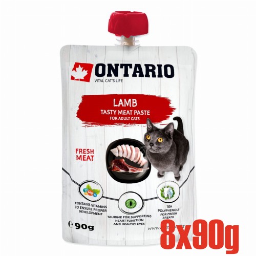 ONTARIO Lamb Fresh Meat Paste opak. 8x90g (213-526131)