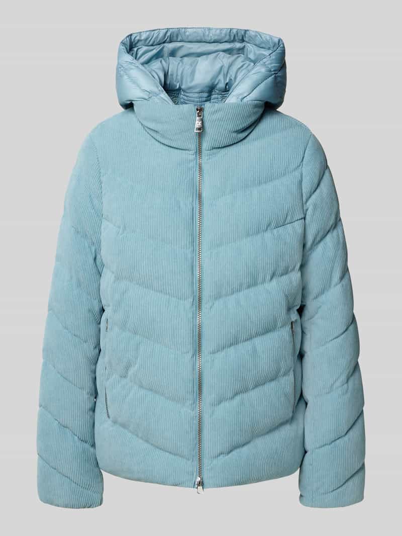 Kurtka pikowana o kroju regular fit z imitacji sztruksu