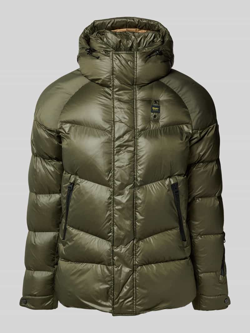 Kurtka pikowana z naszywką z logo model ‘CROWN’