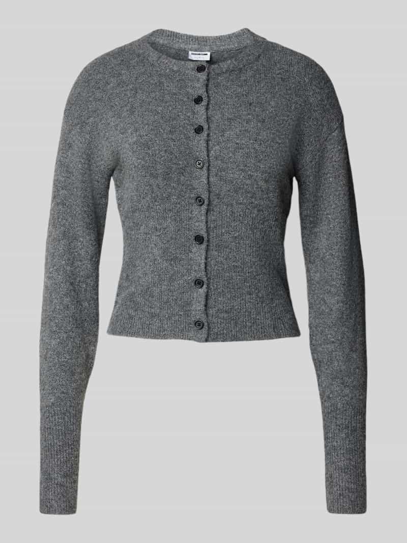 Kurtka z dzianiny z okrągłym dekoltem model ‘NOLA’