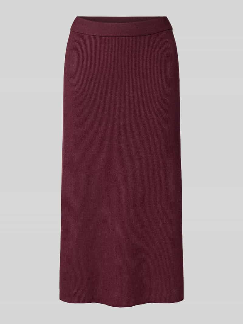 Spódnica z dzianiny o długości do kolan z elastycznym pasem model ‘COMFY’