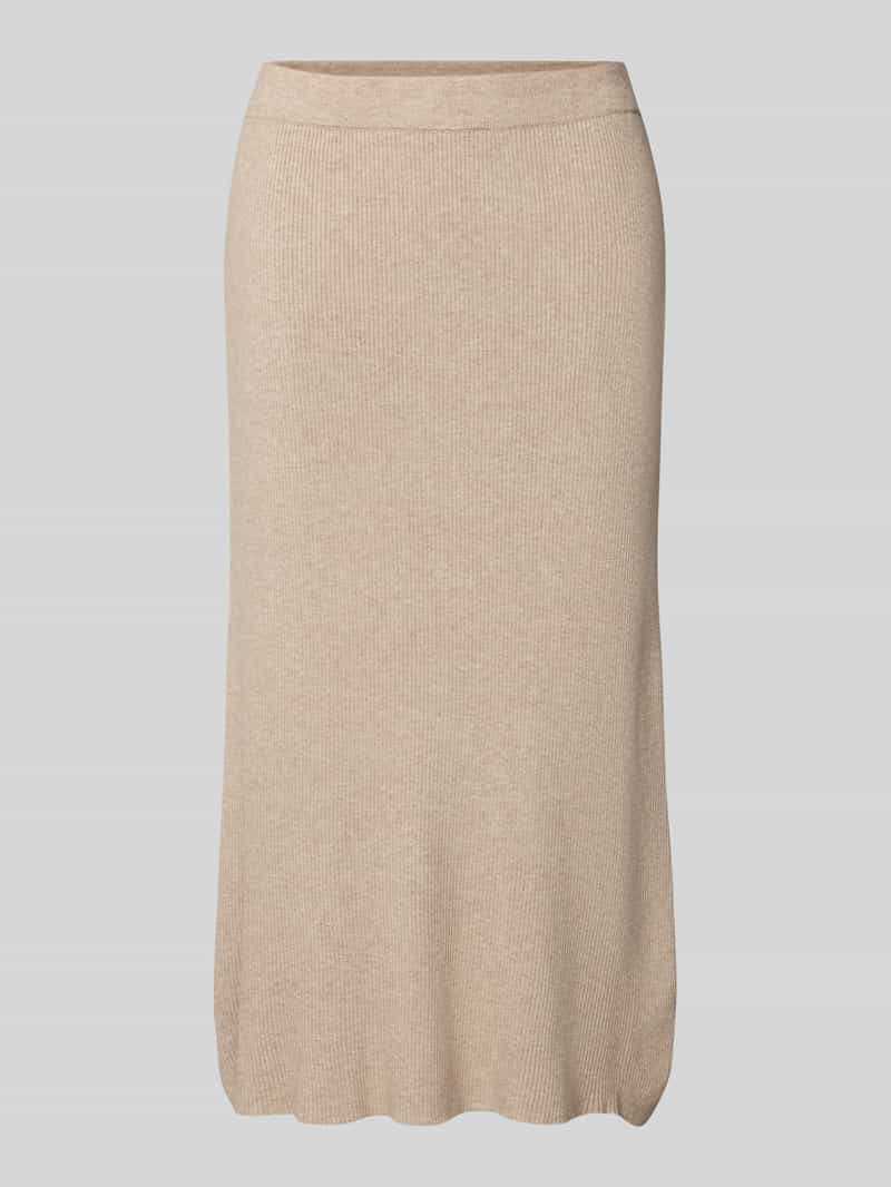 Spódnica z dzianiny o długości do kolan z elastycznym pasem model ‘COMFY’