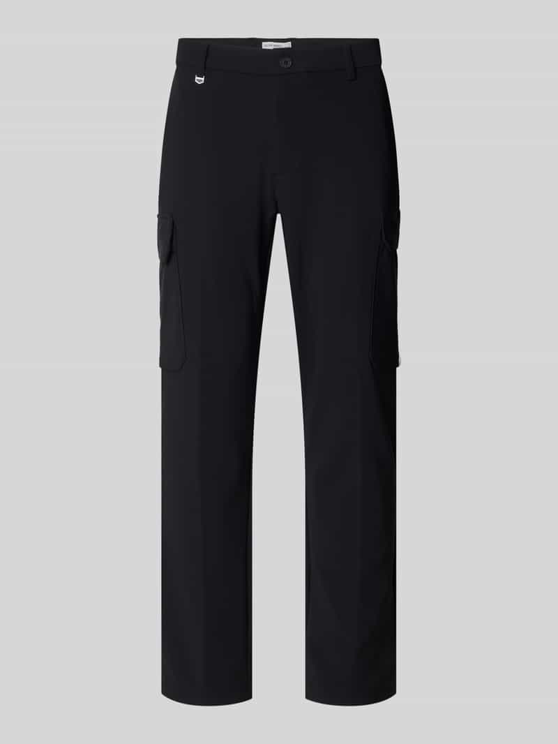 Spodnie o kroju skinny fit z aplikacją model ‘BJORN’