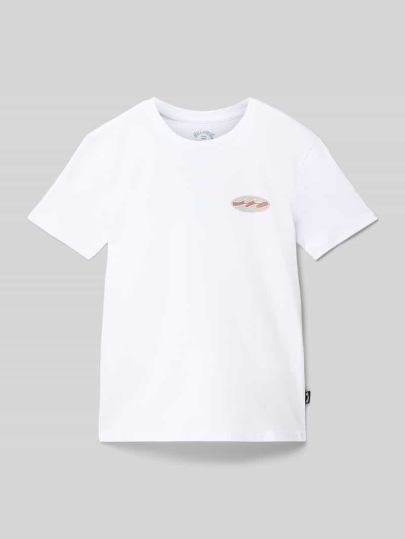 T-shirt z okrągłym dekoltem model 'CRAYON WAVE’