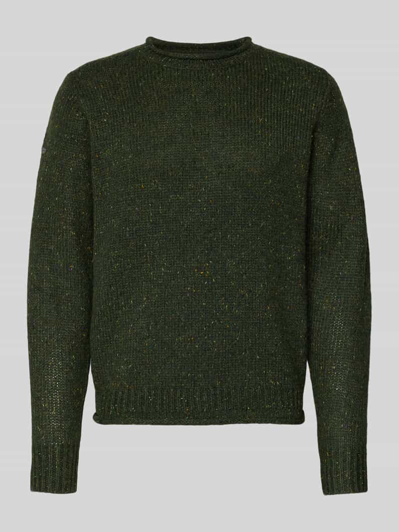 Sweter z dzianiny z okrągłym dekoltem model ‘Donegal Jumper’