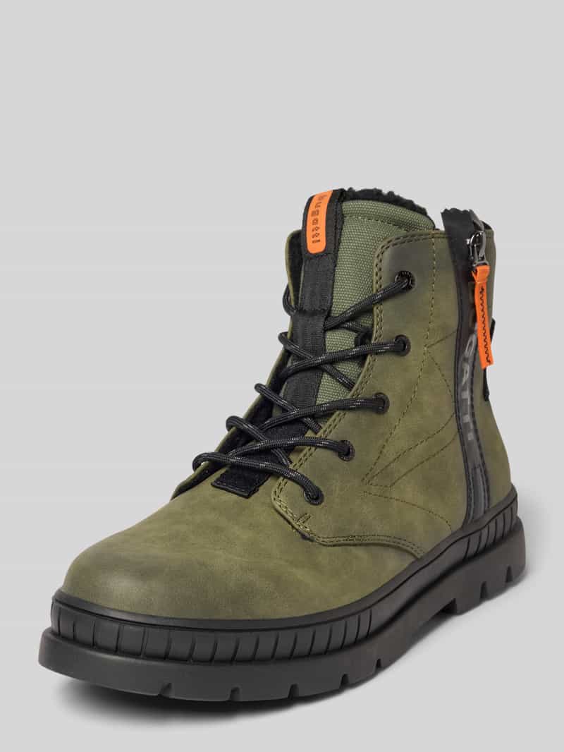 Buty sznurowane z zamkiem błyskawicznym model ‘Pallario’