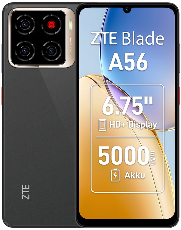ZTE Blade A56 4G 4GB/64GB Czarny