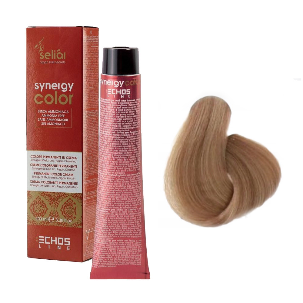 Echosline Seliar Synergy Color, farba do włosów bez amoniaku, 8.7 Light Blonde Brown, 100ml