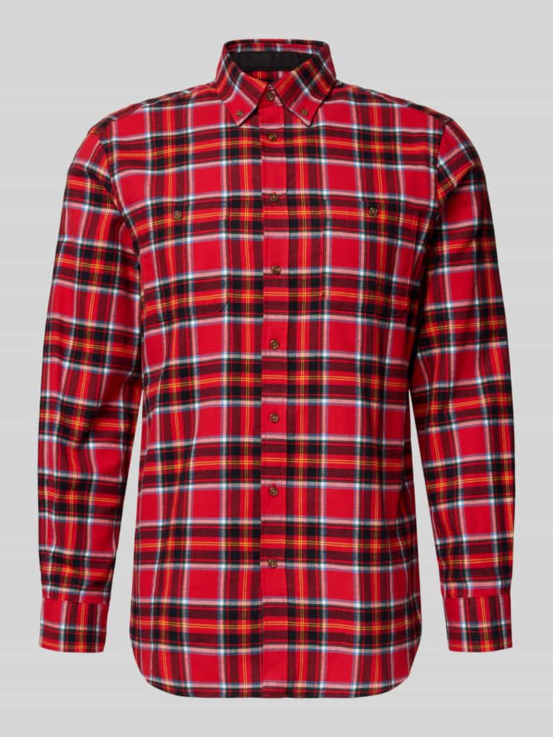 Koszula casualowa o kroju regular fit z kołnierzykiem typu button down