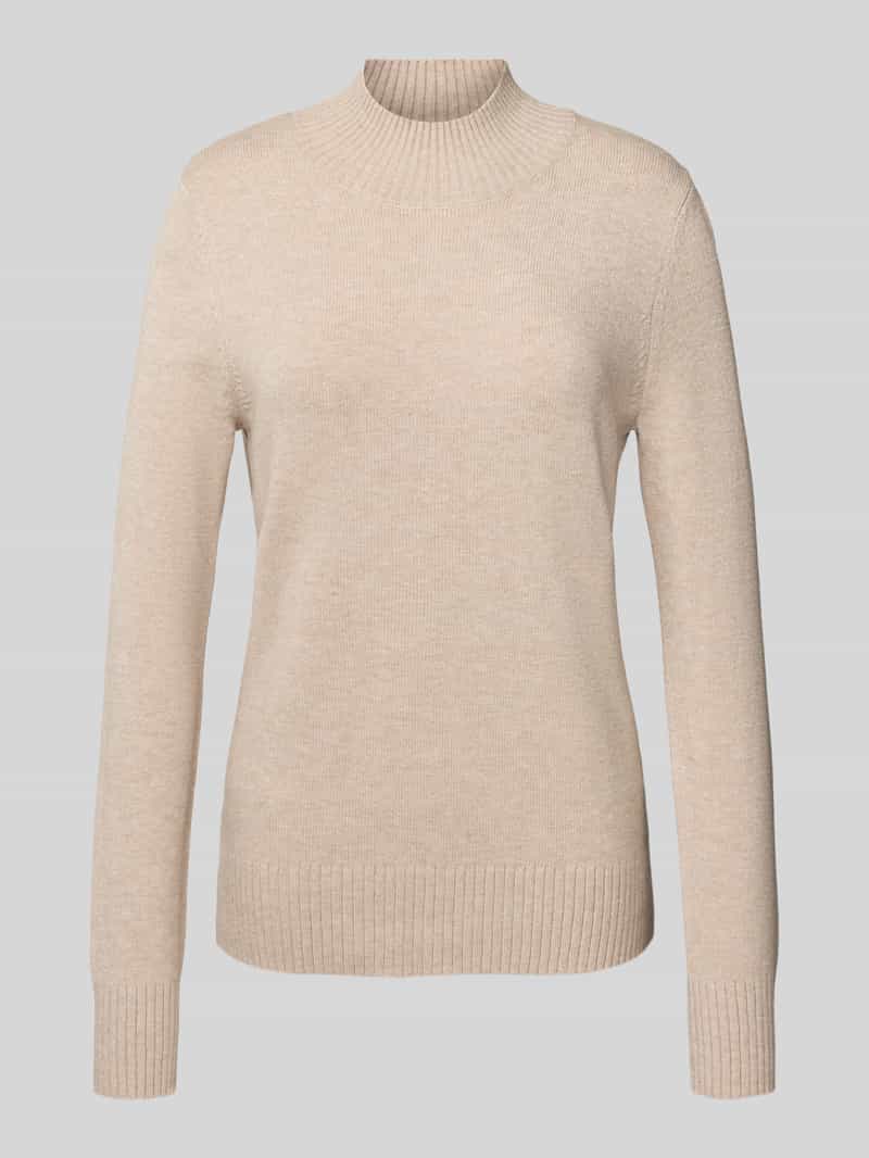 Sweter z dzianiny ze stójką