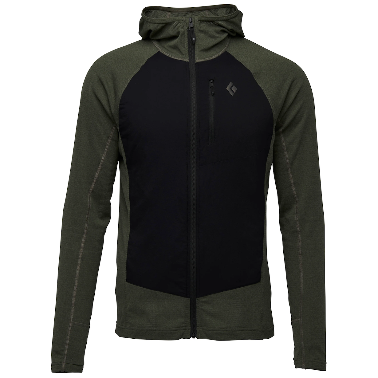 Męska bluza Black Diamond M Coefficient Lt Hybrid Hoody Rozmiar: L / Kolor: zielony/czarny