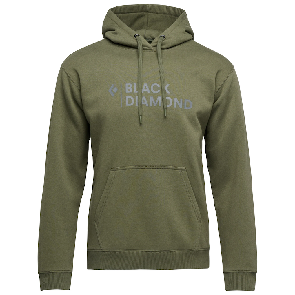 Męska bluza Black Diamond M Mini Stacked Po Hoody Rozmiar: L / Kolor: zielony