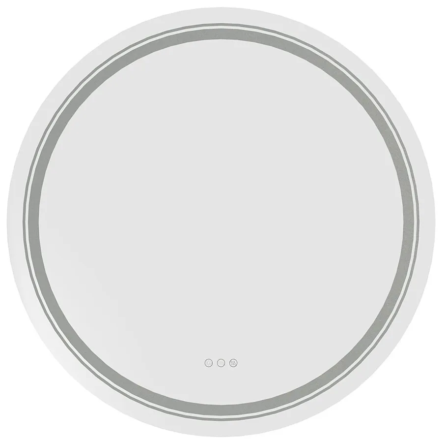 Nowoczesne okrągłe lustro z oświetleniem LED - Piro 4X