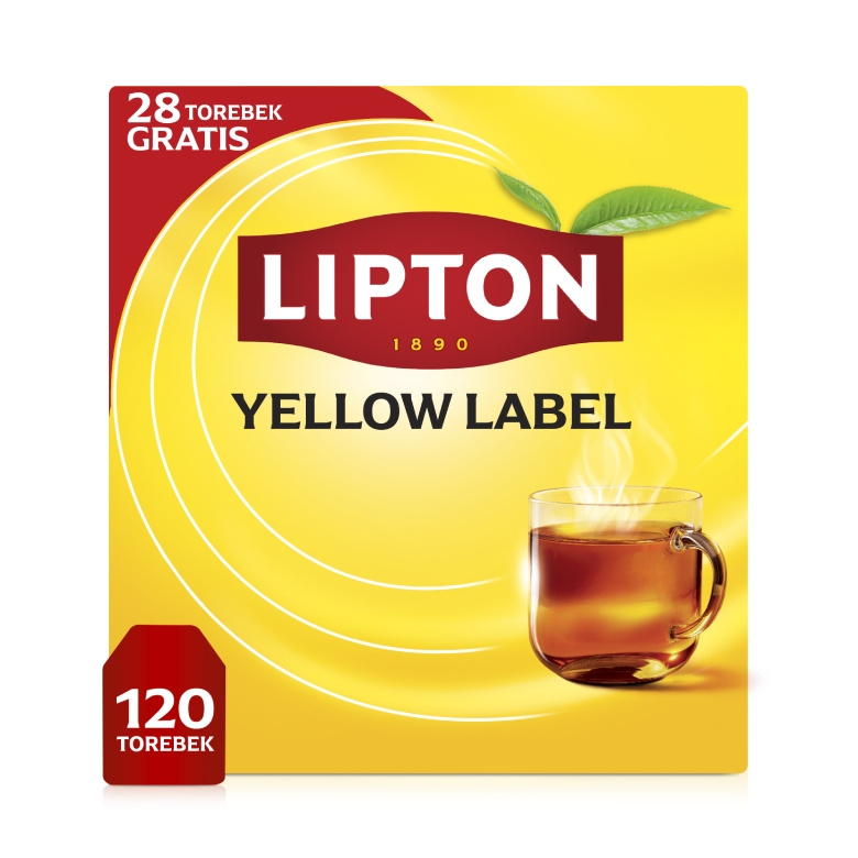 Herbata czarna Lipton Yellow Label 92 torebki + 28 GRATIS