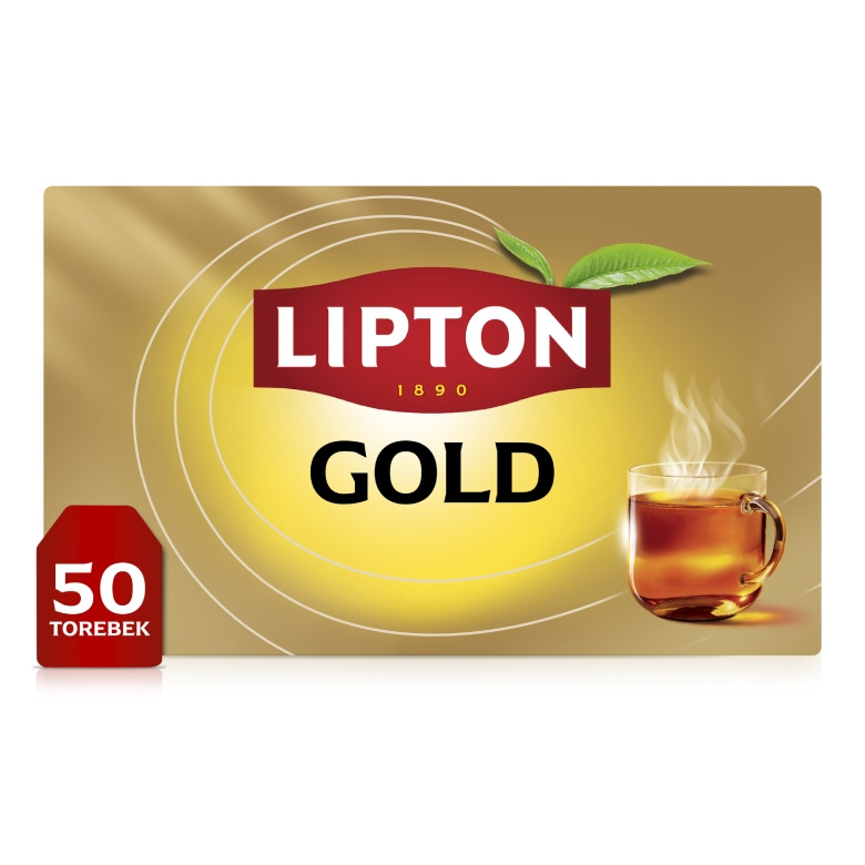 Herbata czarna aromatyzowana Lipton Gold Tea 75g - 50 torebek