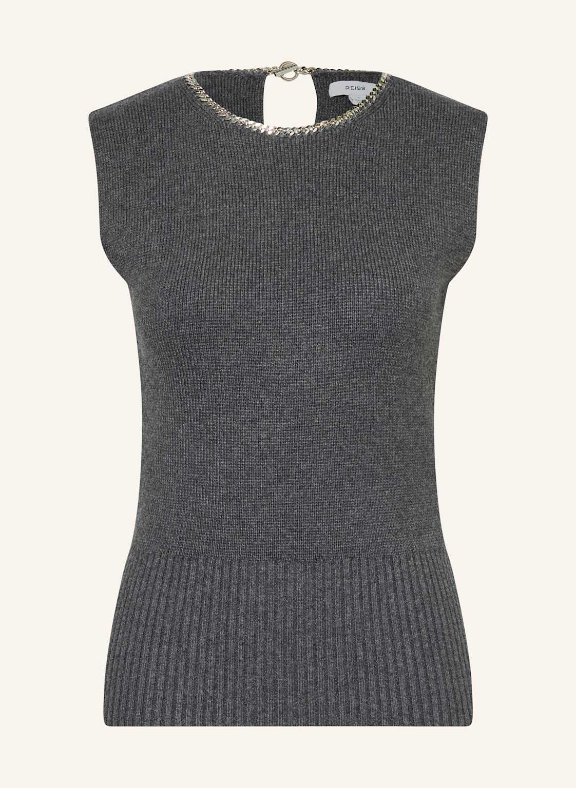 Reiss Top Z Dzianiny Nina grau