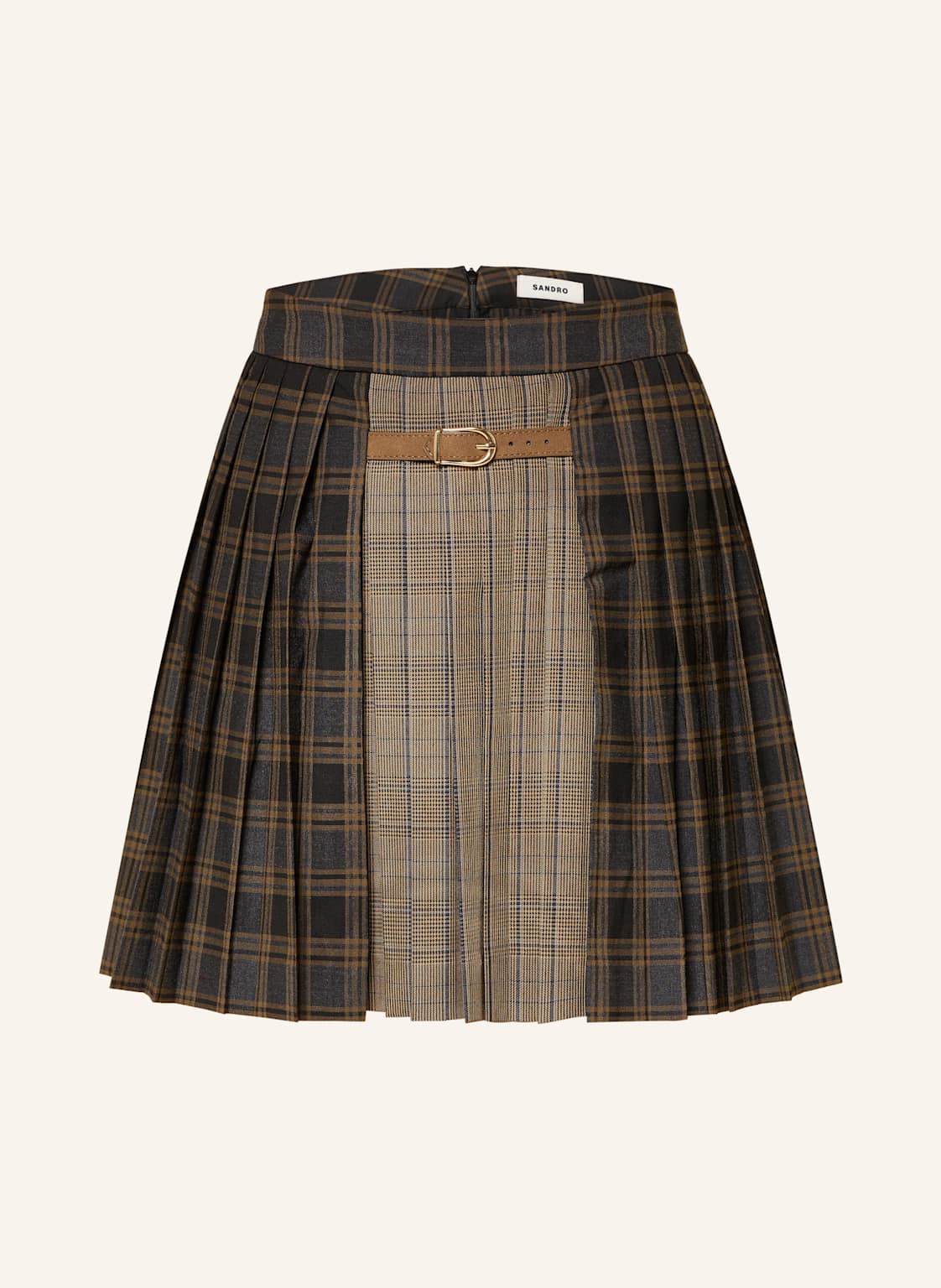 Sandro Plisowana Spódnica blau