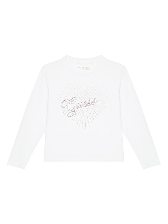 Guess Bluzka J5BI35 J1314 Biały Relaxed Fit
