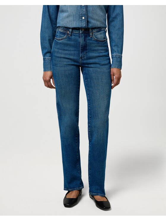 Wrangler Jeansy STRAIGHT Niebieski Straight Leg