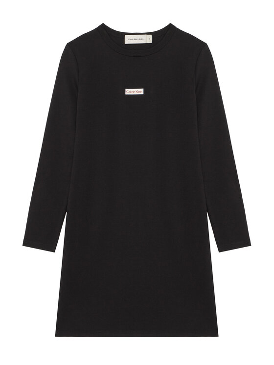 Calvin Klein Jeans Sukienka codzienna IG0IG03042 Czarny Slim Fit
