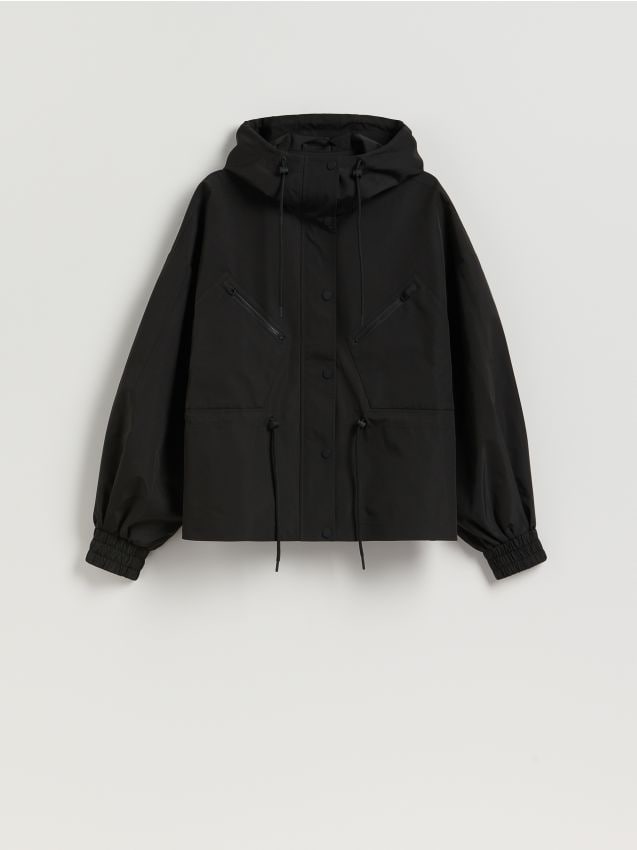 Reserved - Kurtka z kapturem - czarny