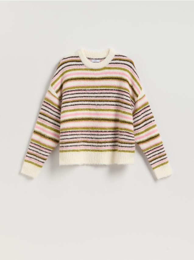 Reserved - Sweter w paski - wielobarwny