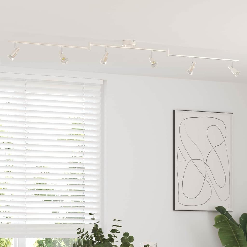 Reflektor sufitowy 6 sposobów regulacji szczotkowany nikiel GU10