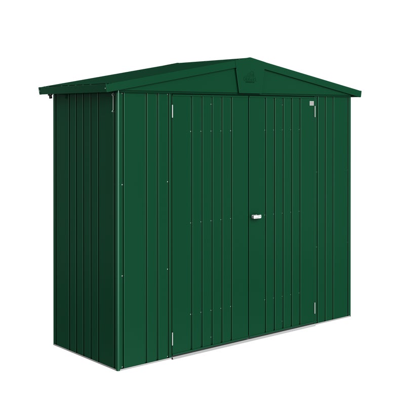 Domek narzędziowy metalowy Europa 2A podwójne drzwi 244x84x203 cm zielony Biohort
