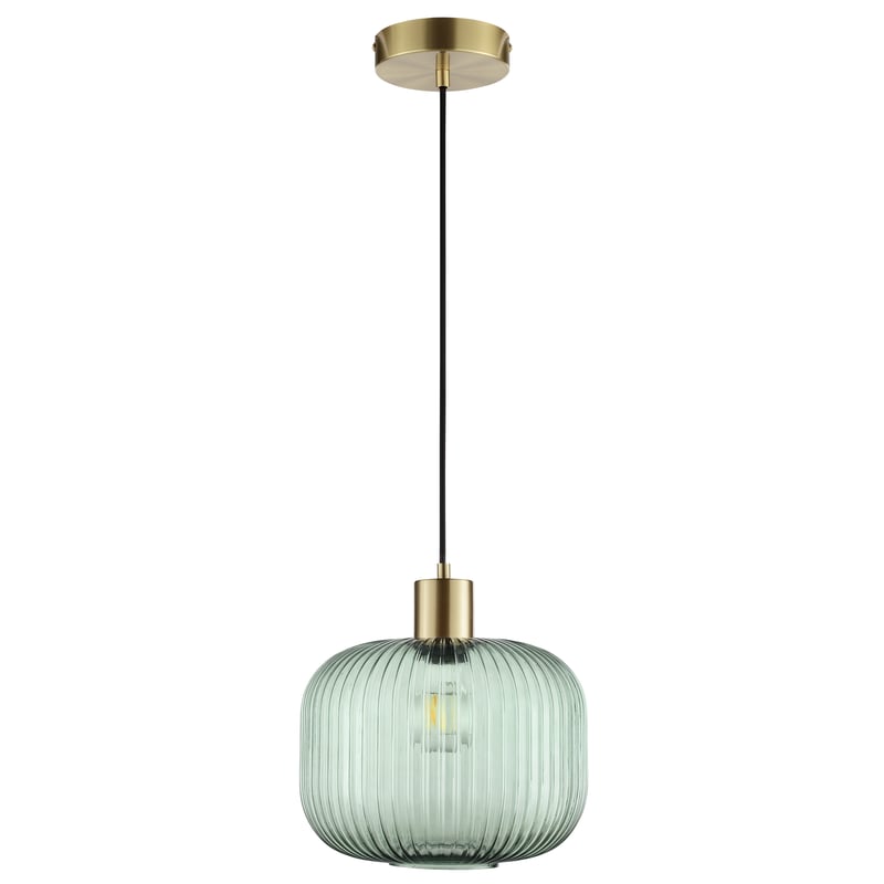 Lampa wisząca Dipsy zielona E27 Inspire