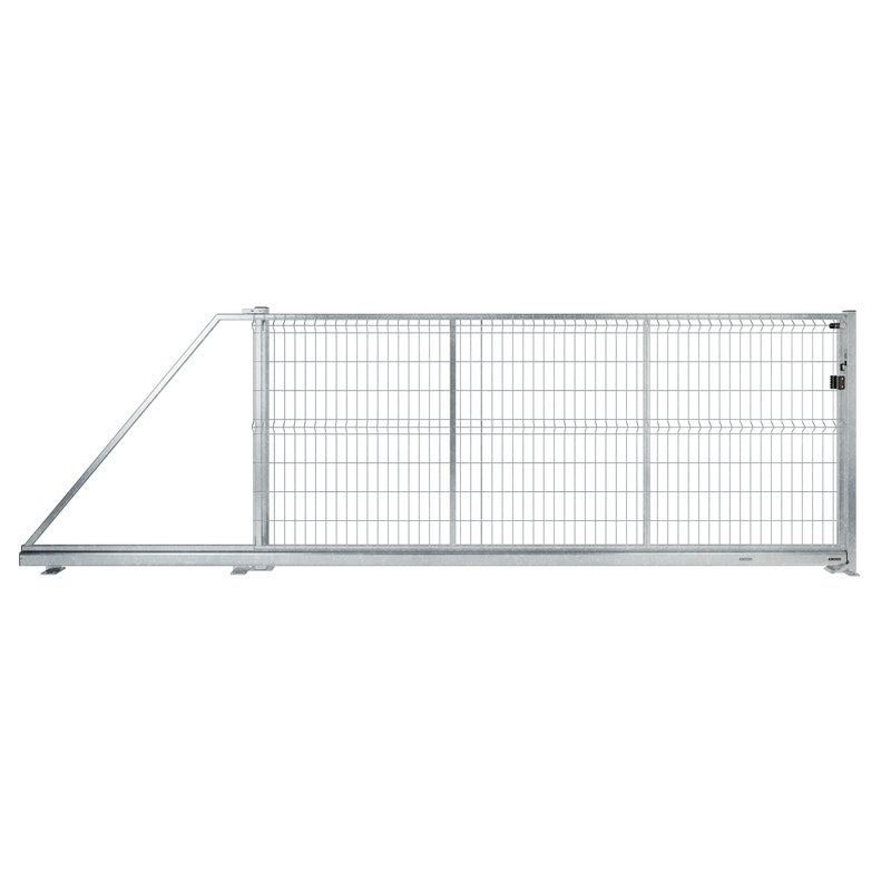 Naterial Brama przesuwna Modus 4x1.7 m lewa srebrna