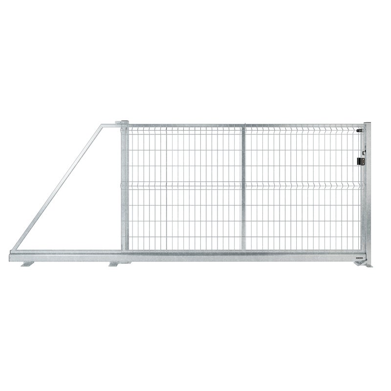 Naterial Brama przesuwna Modus 3x1.7 m lewa srebrna