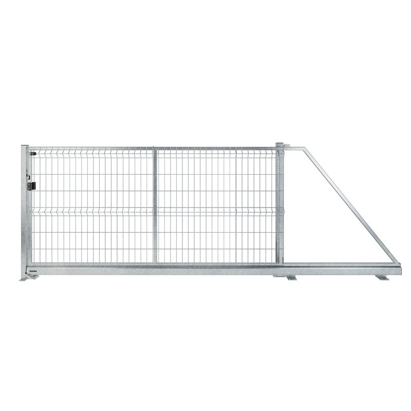 Naterial Brama przesuwna Modus 3x1.5 m prawa srebrna