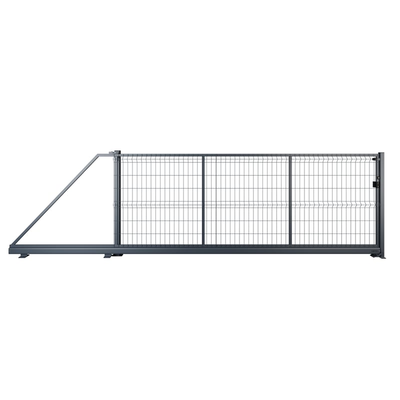 Naterial Brama przesuwna Modus 4x1.5 m lewa antracytowa