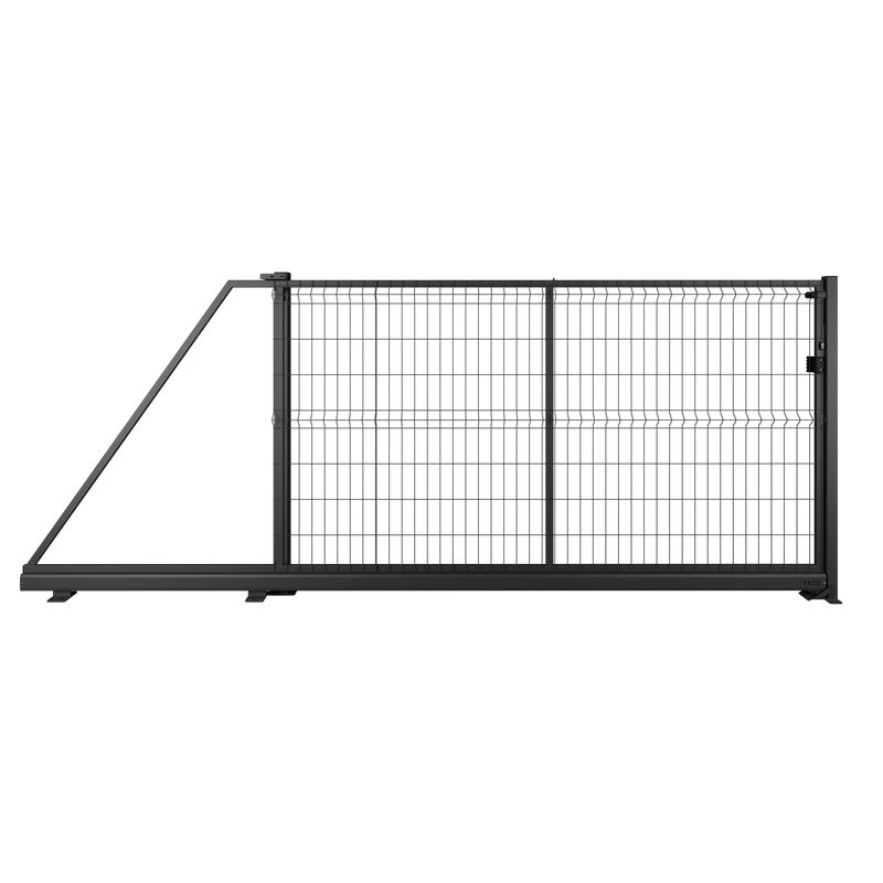 Naterial Brama przesuwna Modus 3x1.7 m lewa czarna