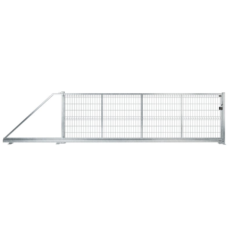 Naterial Brama przesuwna Modus 5x1.5 m lewa srebrna