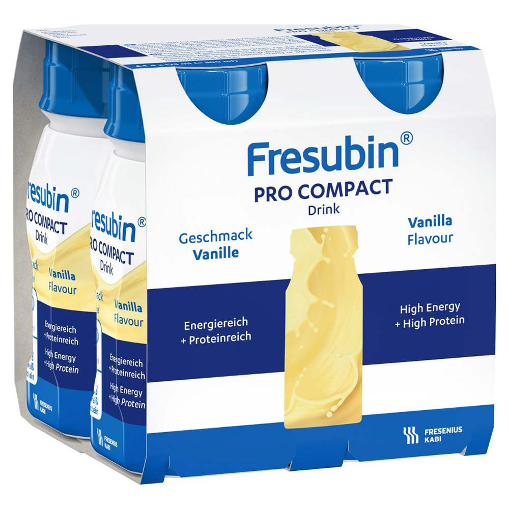 Fresubin Pro Compact Drink, preparat odżywczy, smak waniliowy, 4 x 125 ml