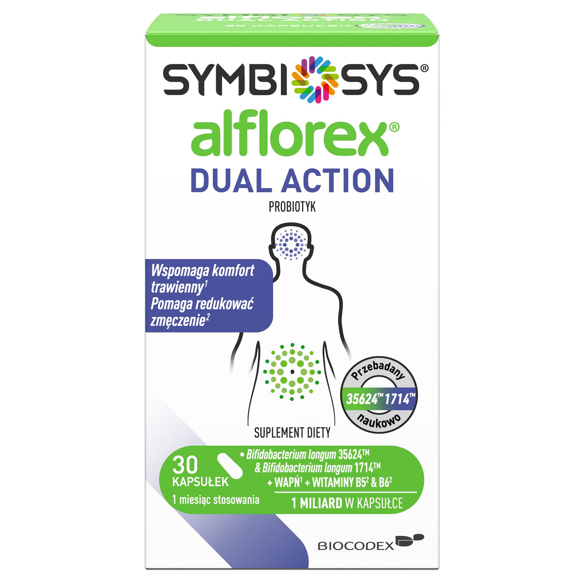 Symbiosys Alflorex Dual Action, 30 kapsułek