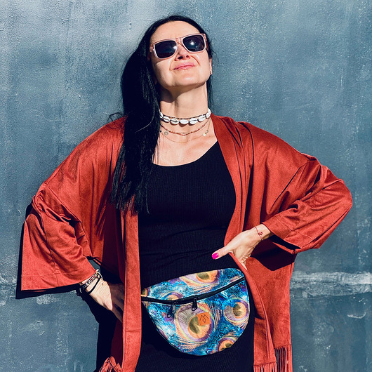 Nerka / torebka Mili Belt Bag M - pióra
