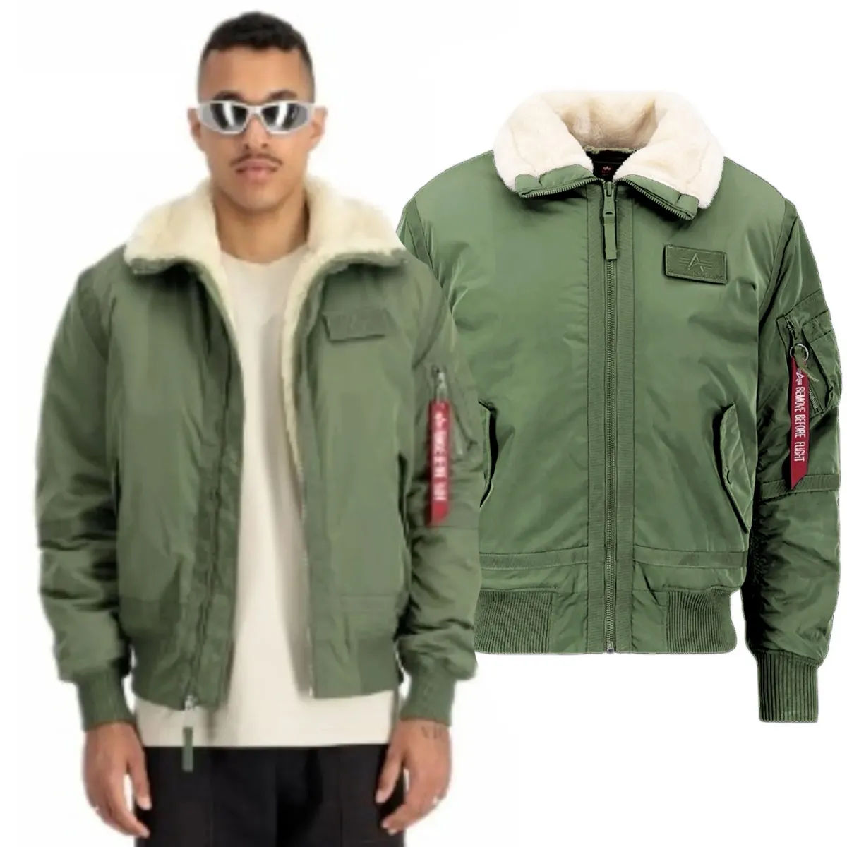 Alpha Industries Kurtka B15-3 TT 198122 01 - Sage Green