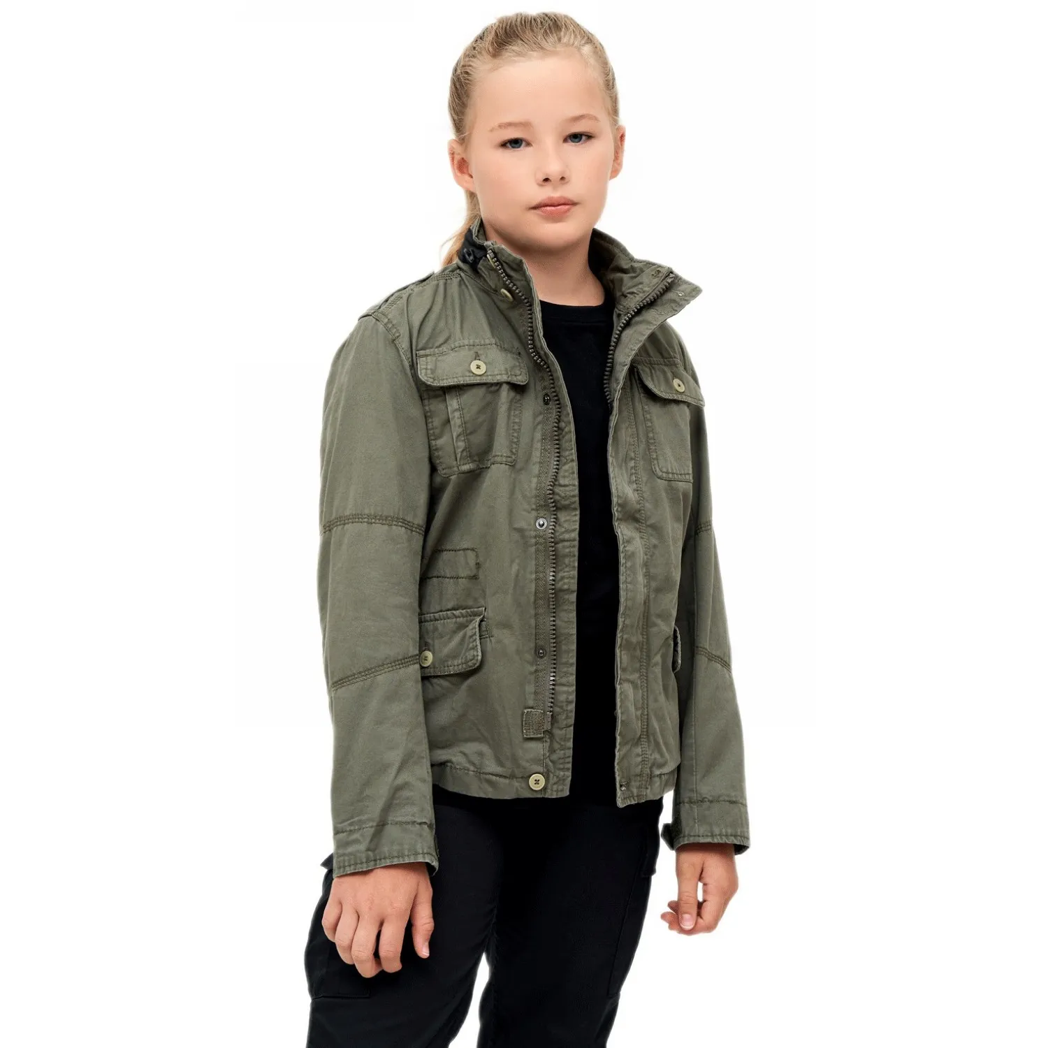Kurtka dziecięca BRANDIT Britannia Jacket - Oliwkowa