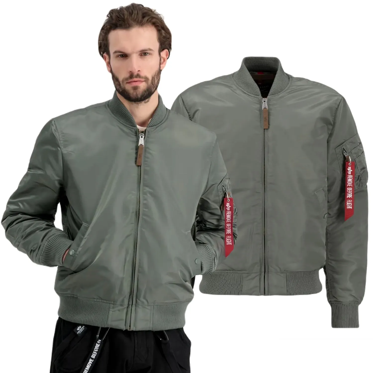 Alpha Industries Kurtka MA-1 VF 59 191118 432 - Vintage Green