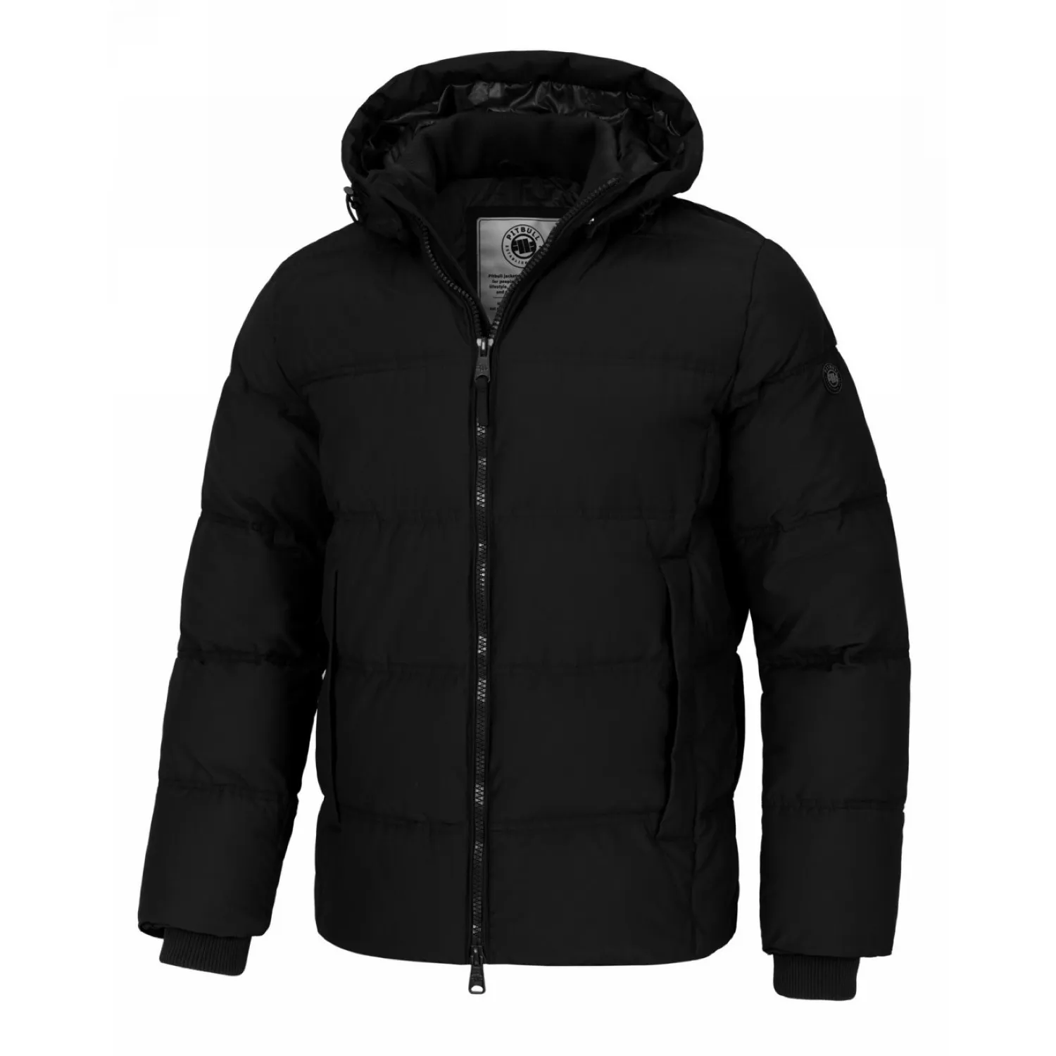 PITBULL kurtka zimowa z kapturem Duncan '24 - Czarna